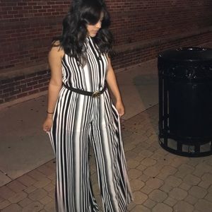 Stripped Jumpsuit
